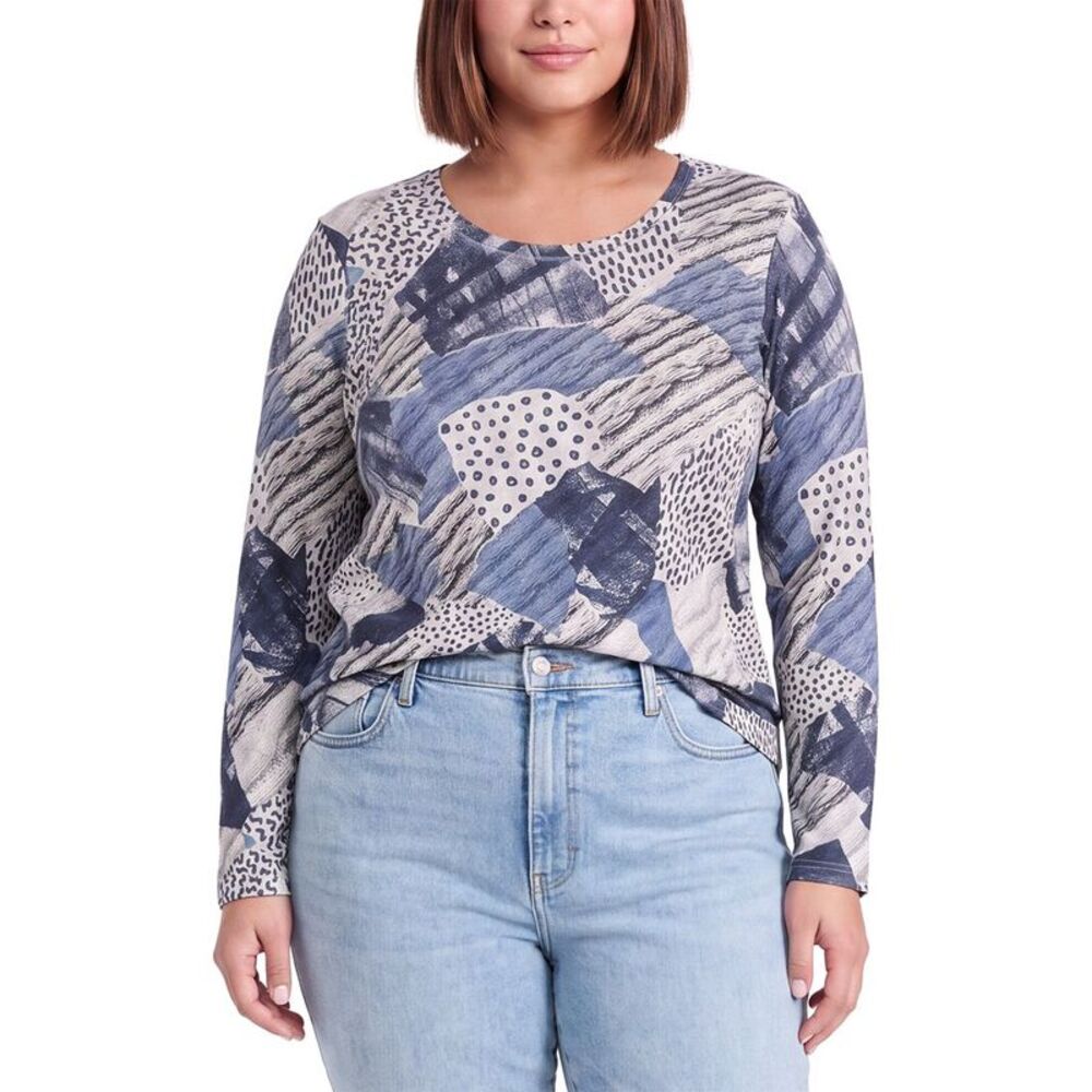 Picadilly Womens Side Slit Tunic, Blue